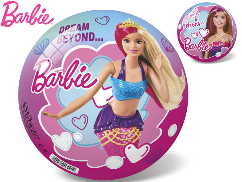 Lasten pallo Barbie-kuvalla, 23 cm hinta ja tiedot | Pihapelit ja ulkopelit | hobbyhall.fi