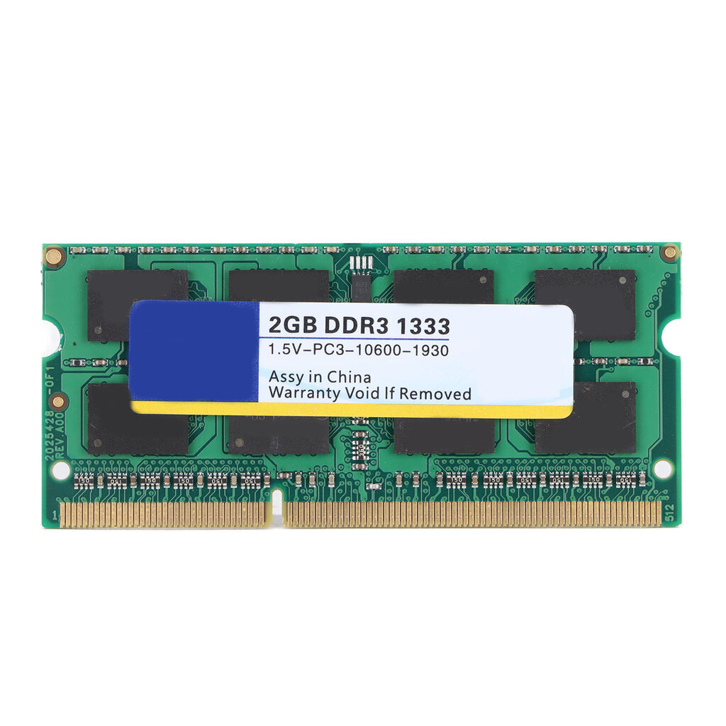 XIEDE DDR3 RAM Tehokas Vakaa Suorituskyky Nopea Reaktio Kestävä Nopea Lämmön Hajaantuminen Kannettava Muisti 1333Mhz 2GB hinta ja tiedot | Tietokoneen tuulettimet | hobbyhall.fi