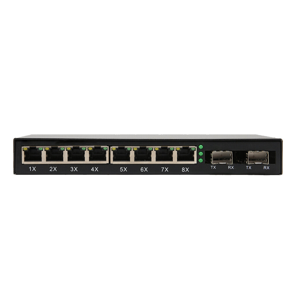 Gigabit Switch8 Port Ethernet Transmission Adaptive 10/100/1000M Gigabit Optical Converter signaalin muuntamiseen hinta ja tiedot | Reitittimet ja modeemit | hobbyhall.fi