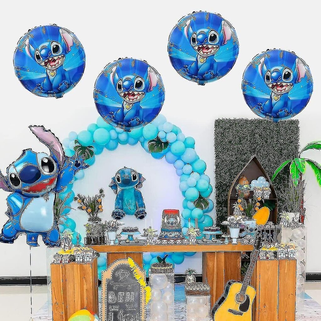 5 kpl Lilo- ja Stitch-ilmapalloja: Lilo- ja Stitch-juhlakoristeet hinta ja tiedot | Ilmapallot | hobbyhall.fi