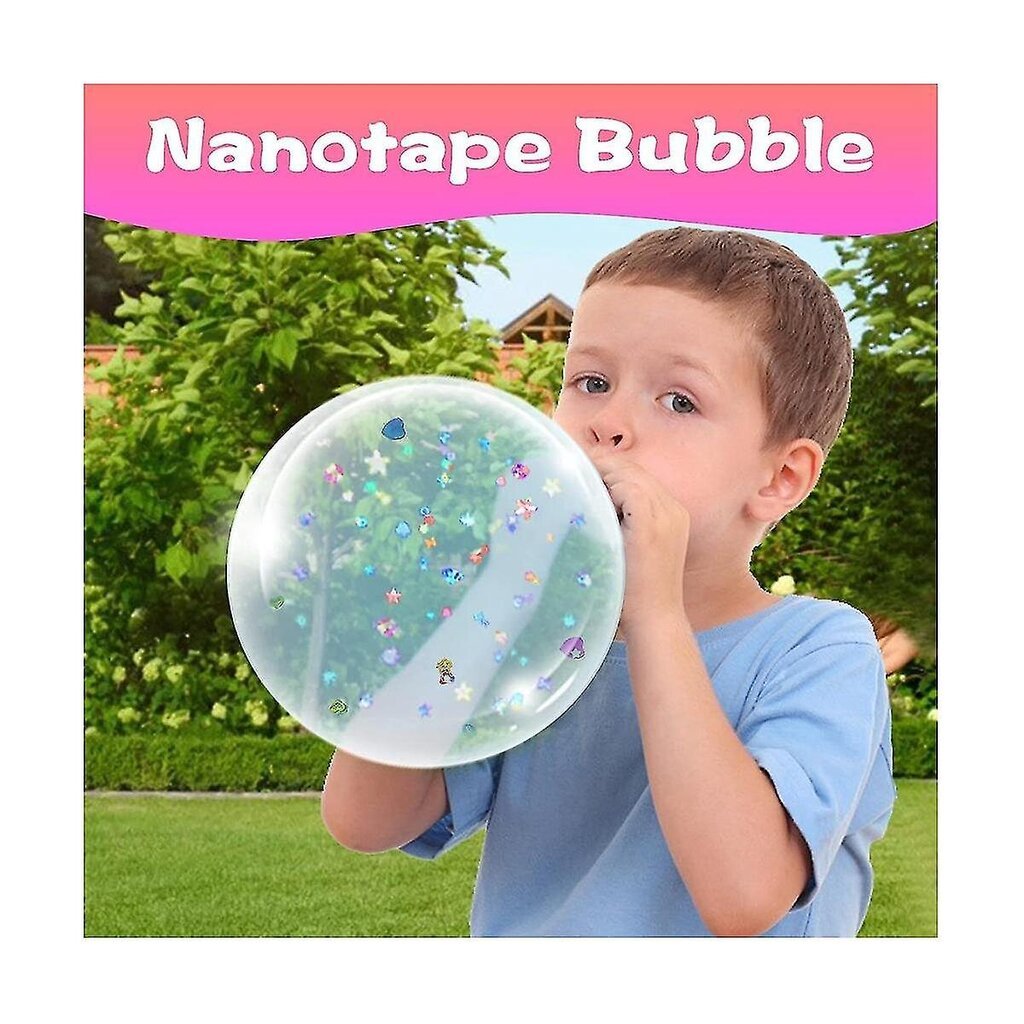 Nano Tape Bubble Kit, Nano Tape Bubble, Tytöt, Pojat - 3 Rolls Clear Colorful Nano Tape Kit hinta ja tiedot | Ilmapallot | hobbyhall.fi