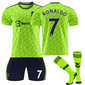 22-23 Manchester United Away Kids Football Kit nro 7 Ronaldo 28 hinta ja tiedot | Jalkapallovaatteet ja -varusteet | hobbyhall.fi