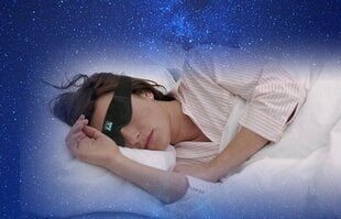 3D Enhanced Bluetooth Sleep Eye Eye Mask naisille (musta) hinta ja tiedot | Kasvonaamiot ja silmänalusaamiot | hobbyhall.fi