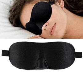 3-pakkaus - 3D Sleeping mask / silmänaamari / side - musta hinta ja tiedot | Kasvonaamiot ja silmänalusaamiot | hobbyhall.fi