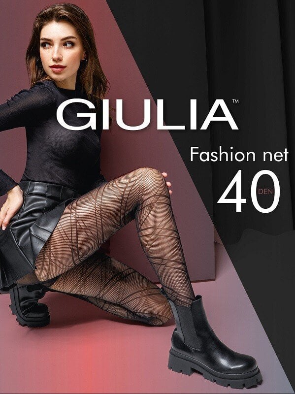 Giulia 40 DEN -kuvioiset sukkahousut Fashion Net hinta ja tiedot | Sukkahousut | hobbyhall.fi