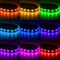 4x 12LED RGB bil?r Atmosf?r Footwell Strip Light hinta ja tiedot | Ajovalot | hobbyhall.fi