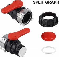 Ibc Tank Adapter, Tank Valve Valve Ibc Tank, Ibc Tank Adapter, Ibc Tank Tap Dn50 (75 mm) hinta ja tiedot | Putkiliittimet ja venttiilit | hobbyhall.fi