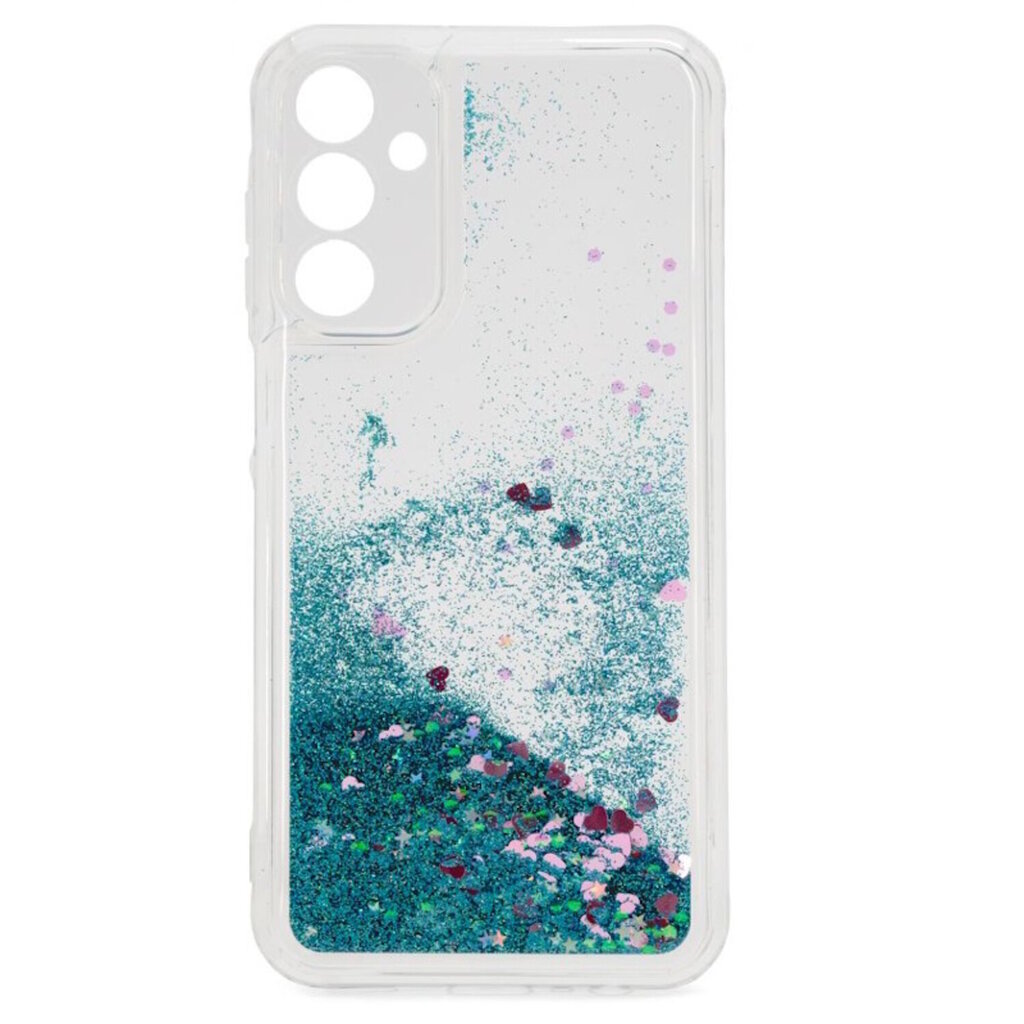 iLike Silicone Water Glitter takakansikotelo Samsung Galaxy A15 4G (A155F) / A15 5G (A156B) sininen hinta ja tiedot | Puhelimen kuoret ja kotelot | hobbyhall.fi