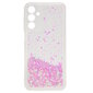 iLike Silicone Water Glitter takakansikotelo Samsung Galaxy A15 4G (A155F) / A15 5G (A156B) vaaleanpunainen hinta ja tiedot | Puhelimen kuoret ja kotelot | hobbyhall.fi