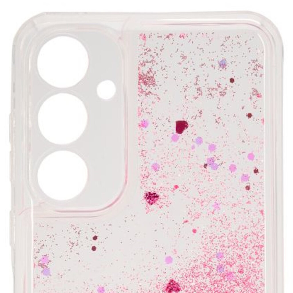 iLike Silicone Water Glitter takakuori Samsung Galaxy A55 5G (A556B) Pinkki hinta ja tiedot | Puhelimen kuoret ja kotelot | hobbyhall.fi