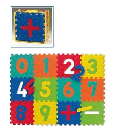 Lasten Leikkimatto Numerot, 30x30x1,2 cm hinta ja tiedot | Leikkimatot | hobbyhall.fi