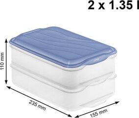 Rotho eväsrasia, 2x1,35 l hinta ja tiedot | Elintarvikkeiden säilytysastiat | hobbyhall.fi