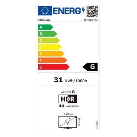 Samsung LS27DG602SUXEN hinta ja tiedot | Näytöt | hobbyhall.fi