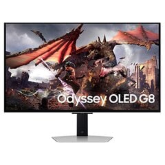 Samsung Odyssey OLED G8, 32'', 240 Hz, UHD, OLED, silver - Monitor hinta ja tiedot | Näytöt | hobbyhall.fi