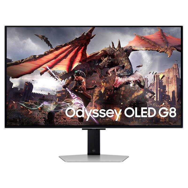 Samsung Odyssey OLED G8, 32'', 240 Hz, UHD, OLED, silver - Monitor hinta ja tiedot | Näytöt | hobbyhall.fi