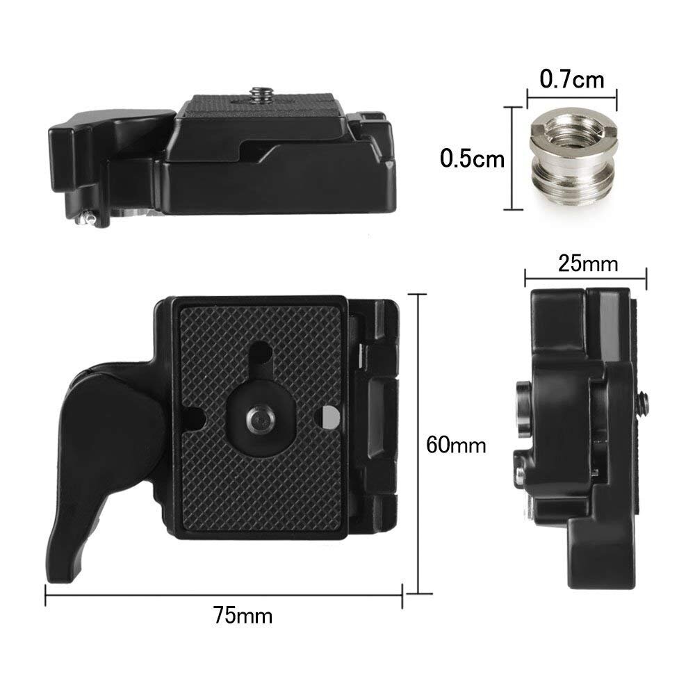 Camera 323 -pikairrotuslevy QR-puristimella ja 1/4" - 3/8" ruuvisovittimella yhteensopiva hinta ja tiedot | Videokameran lisätarvikkeet | hobbyhall.fi