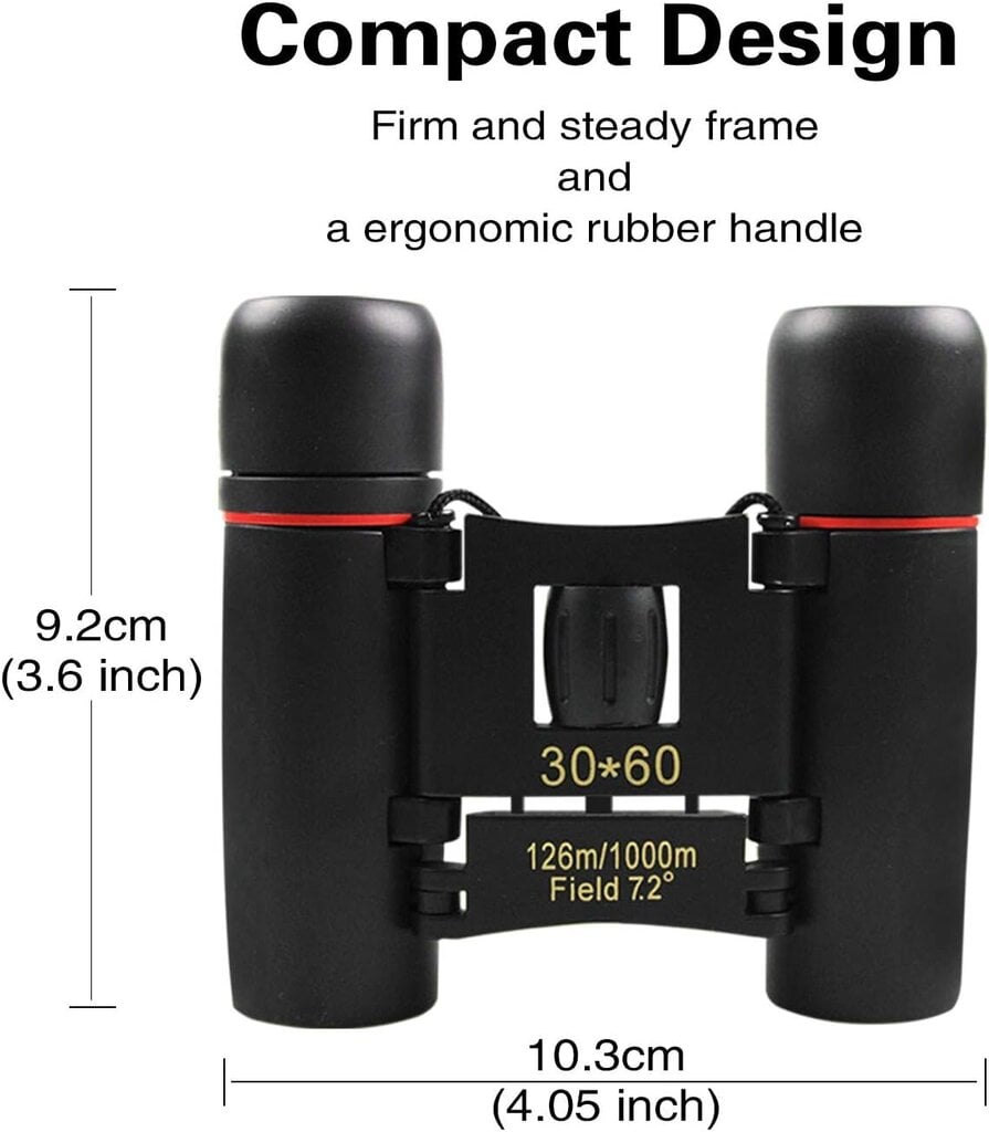 Kiikarit lapsille, Kiikarit Kompakti pienet kiikarit Kokoontaitettava kestävä teleskooppi lintujen tarkkailuun nähtävyyksiin tutustumiseen Metsästykseen Lasten urheilupeli 30 x 60 hinta ja tiedot | Videokameran lisätarvikkeet | hobbyhall.fi