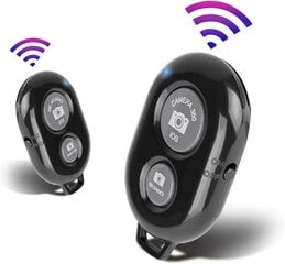 2kpl Bluetooth-kameran kaukosäädin-Bluetooth-kaukosäädin iPhone- ja Android-puhelimille hinta ja tiedot | Videokameran lisätarvikkeet | hobbyhall.fi