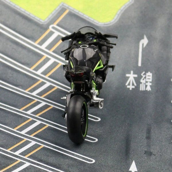 1/12 Kawasaki H2r Ninja 250 Toy Moottoripyörä Diecast Metal Model 1:12 Super Sport Racing Sound & Light Collection lahja poikalapselle Kawasaki Ninja H2R hinta ja tiedot | Pyöränkuljetustelineet | hobbyhall.fi