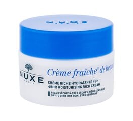 NUXE Creme Fraiche de Beauté 48HR Moisturising Rich Cream päivävoide 50 ml hinta ja tiedot | Kasvovoiteet | hobbyhall.fi