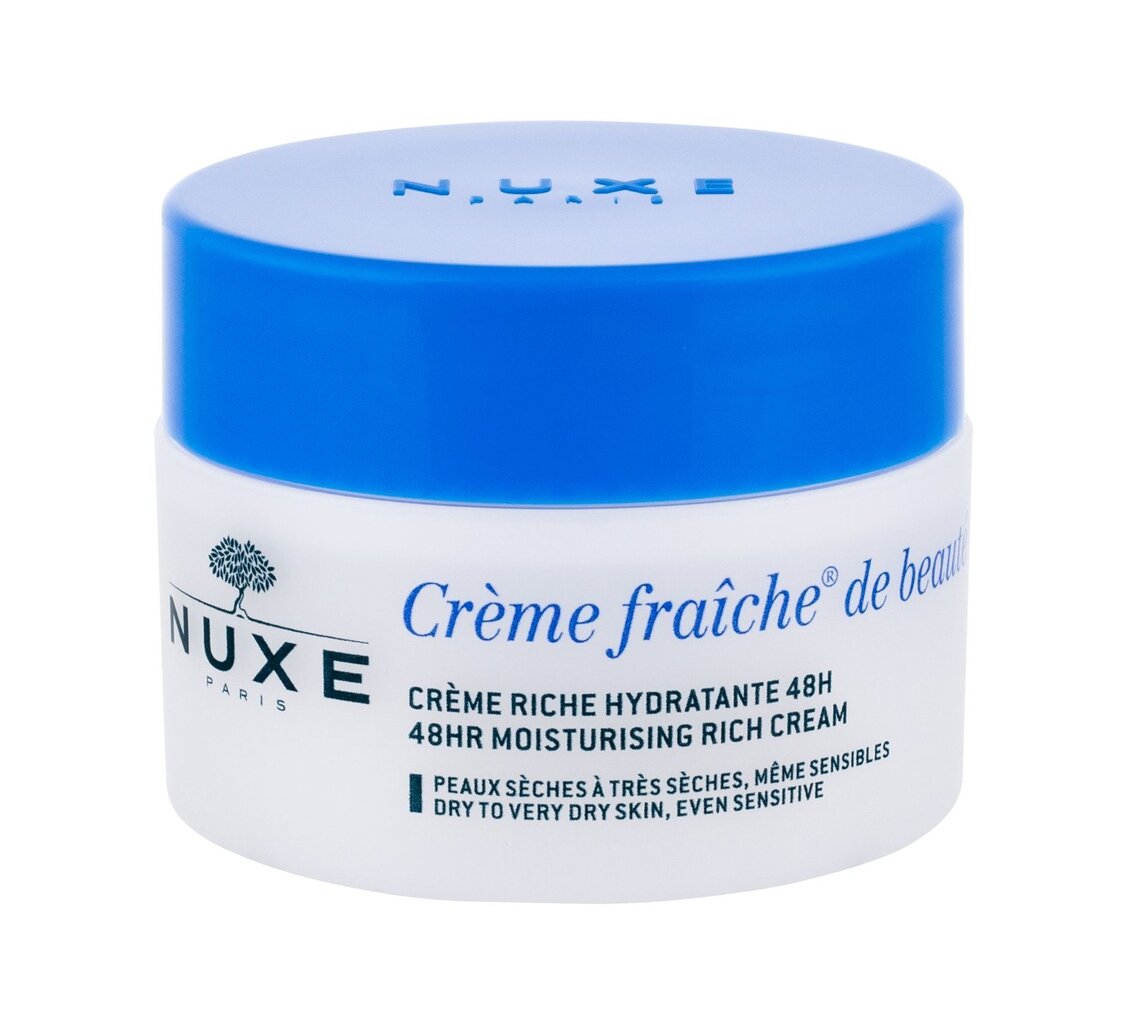NUXE Creme Fraiche de Beauté 48HR Moisturising Rich Cream päivävoide 50 ml hinta ja tiedot | Kasvovoiteet | hobbyhall.fi