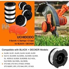 Trimmer Line Spool Black and Decker Trimmer, 8 Bush Cutter Li hinta ja tiedot | Ruohotrimmerit | hobbyhall.fi