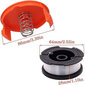 Black+decker A6481 Coil + 6 Pack Line Reflex Strimmerille null ei mitään hinta ja tiedot | Ruohotrimmerit | hobbyhall.fi