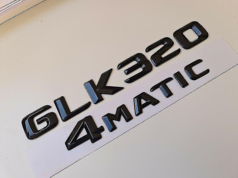 Glk320 4matic, kiiltävä musta kirjainnumero, tavaratilan takamerkin tunnus - Glk-luokan Mercedes hinta ja tiedot | Sisustustarrat | hobbyhall.fi