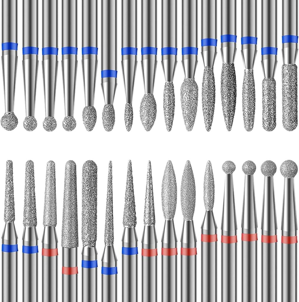 30 kpl Nail Drill Diamond Professional Nail Poranterät Irrota Geeliakryyli Nail Band Volframikarbidi Nail Poranterät hinta ja tiedot | Käsityökalut | hobbyhall.fi