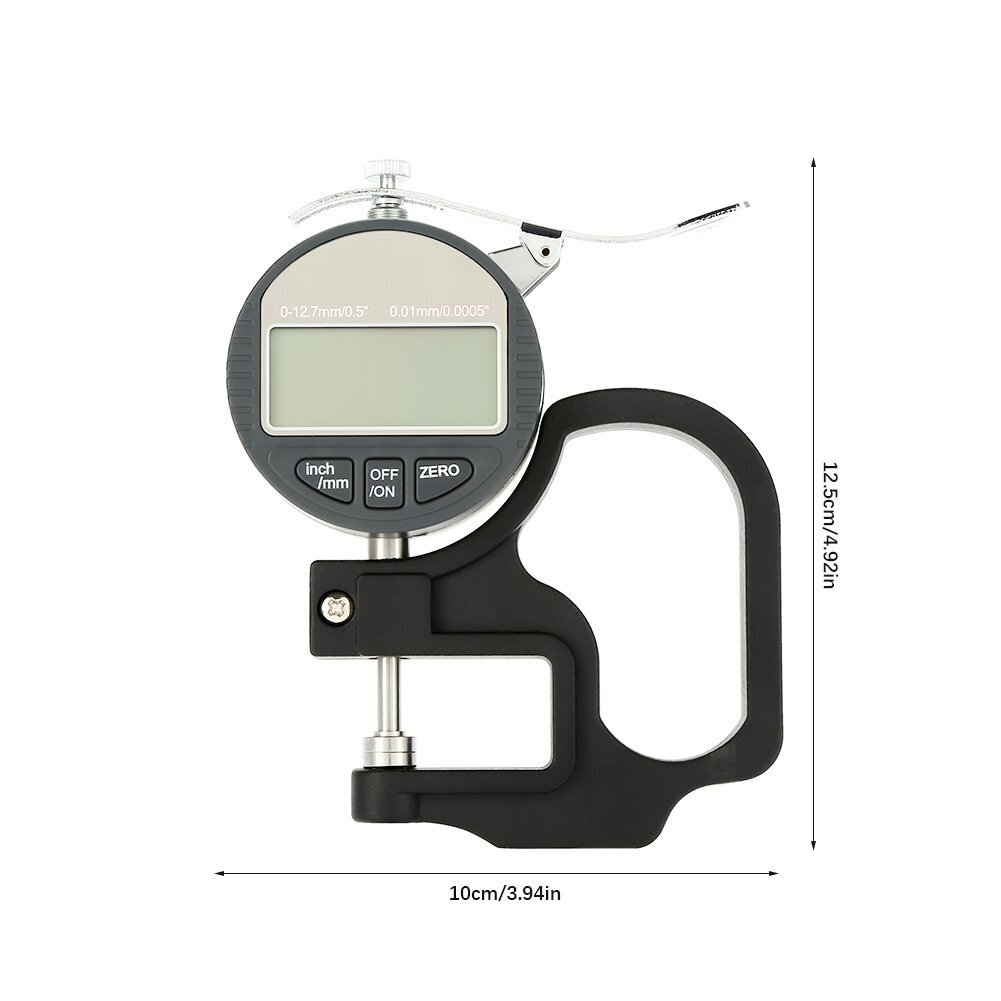 Digitaalinen paksuusmittari (tarkkuus: 0,01 mm) hinta ja tiedot | Käsityökalut | hobbyhall.fi