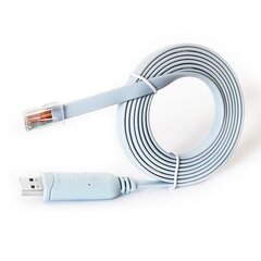 USB RJ45 -konsolikaapeli 6 jalkaa Windows 8, 7, Vista, , Linux RS232 hinta ja tiedot | Puhelinkaapelit | hobbyhall.fi