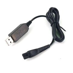 USB-latauskaapeli Philips 3000 HQ8505 parranajokoneen trimmerin laturin johto musta hinta ja tiedot | Puhelinkaapelit | hobbyhall.fi