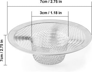 kpl pesualtaan siivilä, kylpyhuoneen pesuallassuodattimet, keittiön pesualtaan siivilä, 316 ruostumatonta terästä hinta ja tiedot | Vedensuodattimet | hobbyhall.fi