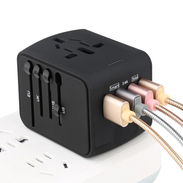 CDQ Travel Plug Adapter World Europe USA Meksiko Australia, hinta ja tiedot | Jalkineiden ja vaatteiden hoitotuotteet | hobbyhall.fi