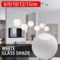 Matte White Globe Glass lampunvarjostimen vaihto pyöreä kansi hinta ja tiedot | Pöytävalaisimet | hobbyhall.fi