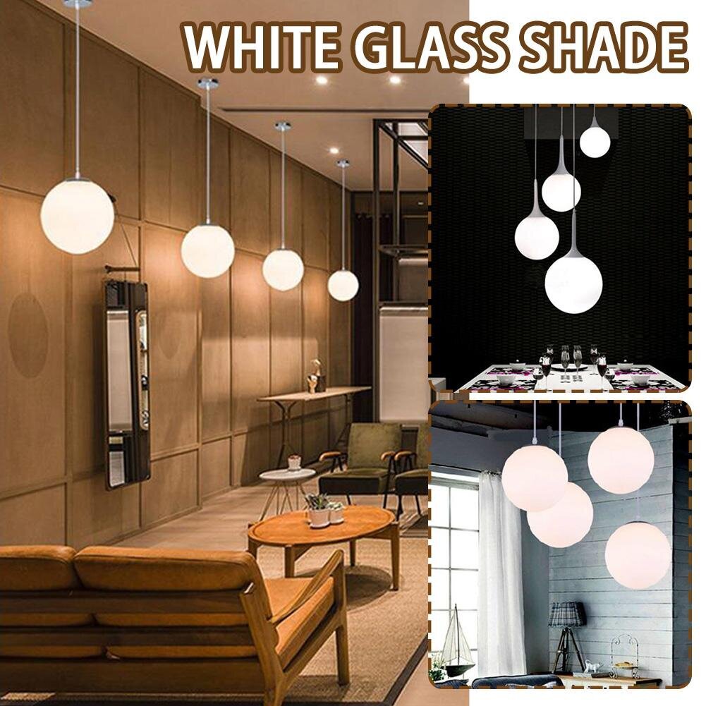 Matte White Globe Glass lampunvarjostimen vaihto pyöreä kansi hinta ja tiedot | Pöytävalaisimet | hobbyhall.fi