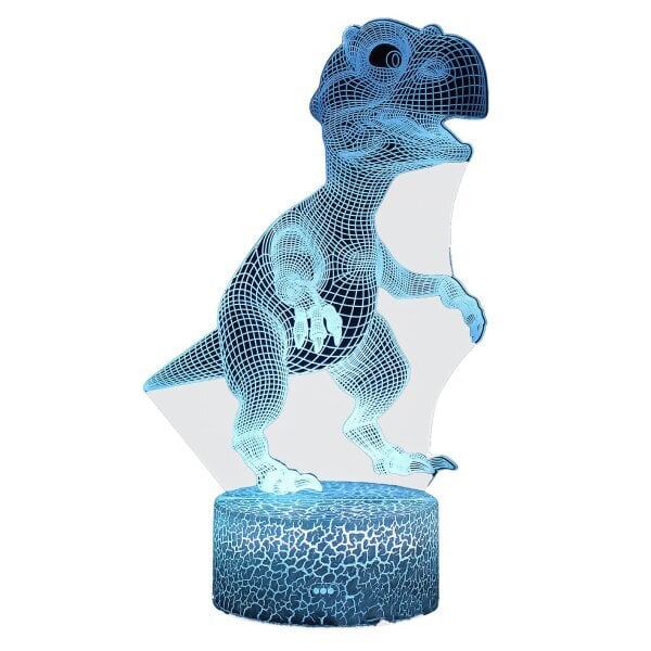 Dinosaur-sarjan värikäs 3d-yövalo LED Touch 16 -värinen kauko-ohjainpöytälamppu hinta ja tiedot | Lastenhuoneen valaisimet | hobbyhall.fi