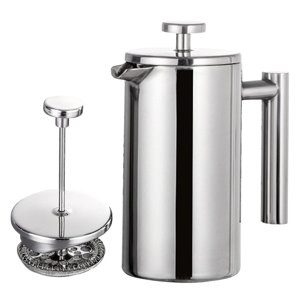 350ml/800ml/1000ml French Press ruostumattomasta teräksestä valmistettu kahvinkeitin, kaksiseinäinen eristetty kahvinkeitin PotBY hinta ja tiedot | Kahvinkeittimet ja kahvikoneet | hobbyhall.fi