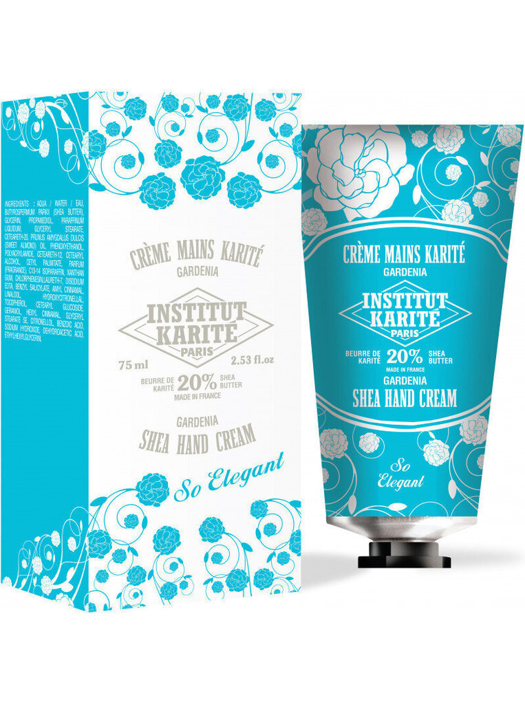 Institut Karite Shea Hand Cream Gardenia käsivoide 75 ml hinta ja tiedot | Vartalovoiteet ja -emulsiot | hobbyhall.fi