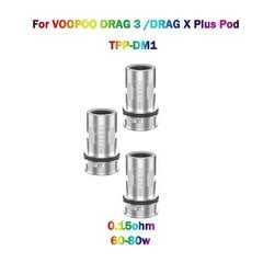 kpl Tpp Dm1 verkkokelat 0,15 ohmin resistanssi Dl kela 60-80w Drag 3 Drag X Plus Drag XS Pro Pod M hinta ja tiedot | Pelikonsolitarvikkeet | hobbyhall.fi