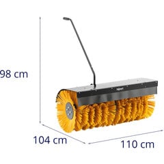 Bensiinikäyttöinen harja yksipyöräiselle traktorille, 1000 mm leveä harja hinta ja tiedot | Lumilingot | hobbyhall.fi