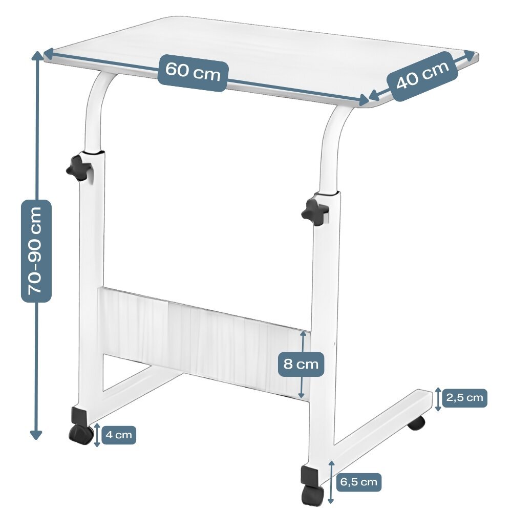 Säädettävä kannettavan tietokoneen pöytä, ruskea hinta ja tiedot | Ruokapöydät | hobbyhall.fi