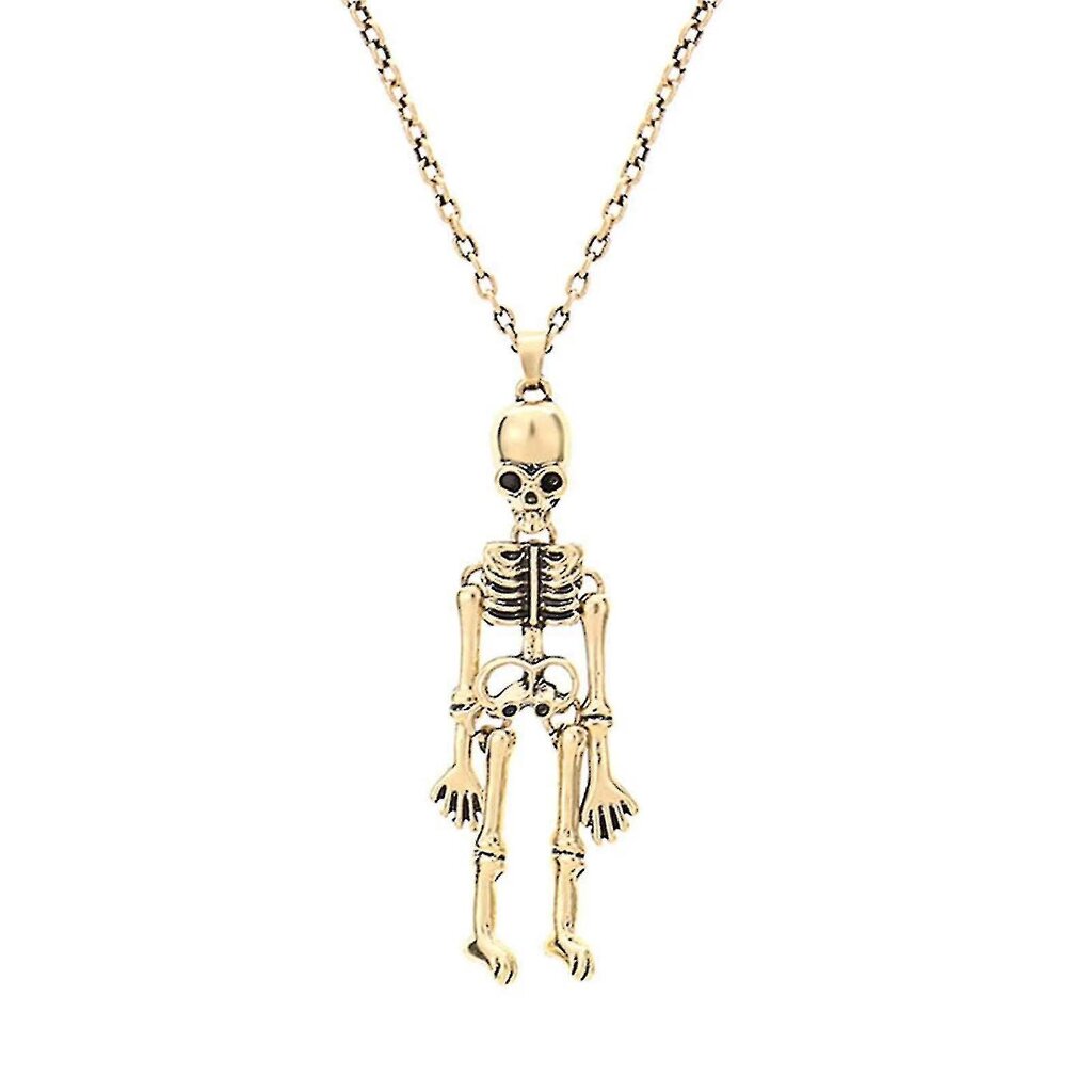 Ystävyysmagneetti Skeleton Skull Kaulakorut Bff Jewlery Magneettinen kaulakoru Bestie Sisar Pariskunnalle Magneettinen 1 pair gold and silver hinta ja tiedot | Kaulakorut | hobbyhall.fi