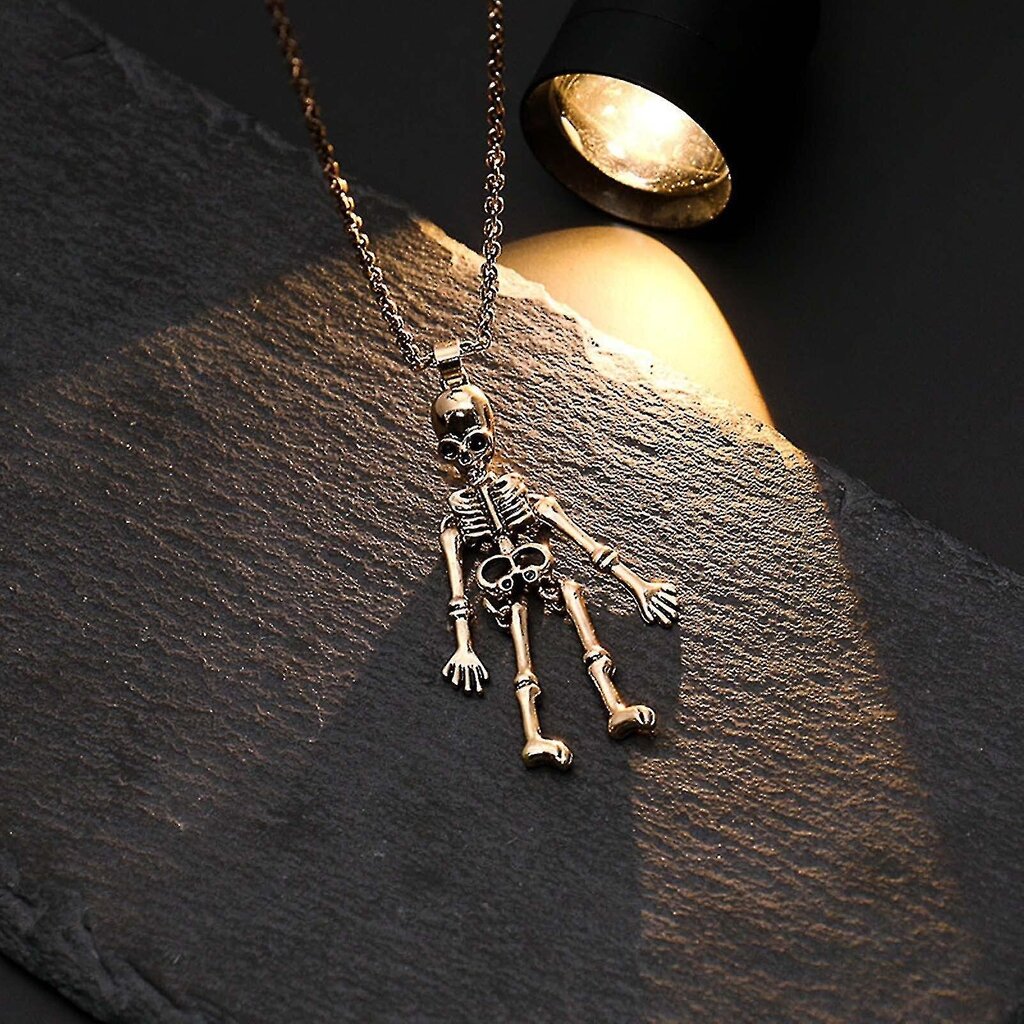 Ystävyysmagneetti Skeleton Skull Kaulakorut Bff Jewlery Magneettinen kaulakoru Bestie Sisar Pariskunnalle Magneettinen necklace gun black hinta ja tiedot | Kaulakorut | hobbyhall.fi