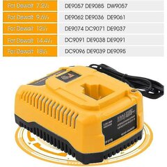 Dc9310 vaihtolaturi Dewalt Ni-cd & Ni-Mh akulle 7.2v-18v Dc9096 Dc9098 Dc9099 Dc9091 Dc9071 De9057 Dw9096 hinta ja tiedot | Paristolaturit | hobbyhall.fi