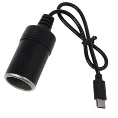 Usb C Pd Type C Uros 12v auton tupakansytyttimen naaras Step Up -kaapeli hinta ja tiedot | Kaapelit ja adapterit | hobbyhall.fi