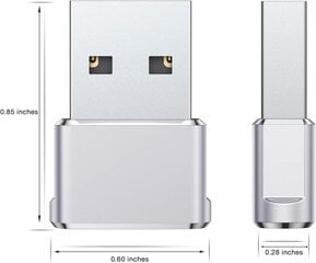 USB-USB C-sovitin 3Pack, Tyypin C naaras-uros laturikaapelin muunnin Apple iWatch 8 8:lle hinta ja tiedot | Kaapelit ja adapterit | hobbyhall.fi