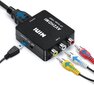 Mini AV RCA CVBS - HDMI Video Audio Converters -sovittimen tuki 720 1080P kameralle, Xbox 360, PS1, PS2, WII, N64, Gamecube, Snes, NES, PSP, DVD-soitin, VHS hinta ja tiedot | Pelikonsolit | hobbyhall.fi