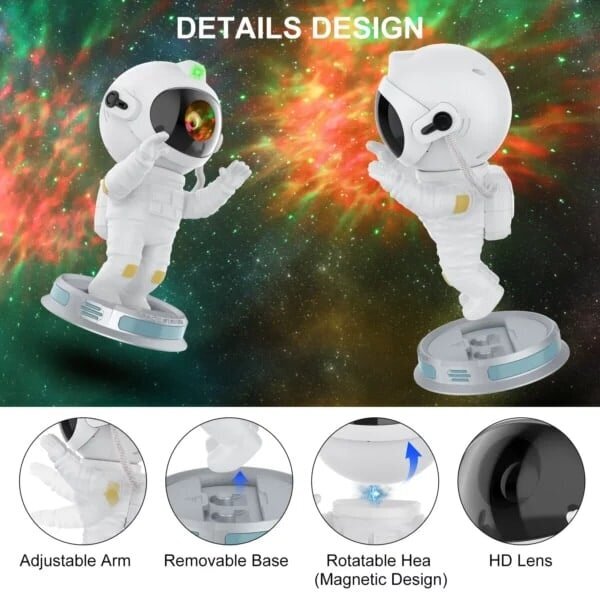 Galaxy Lamp 2024 - Ultimate Star -projektori Nebula-efektillä, valkoinen hinta ja tiedot | Projektorit | hobbyhall.fi