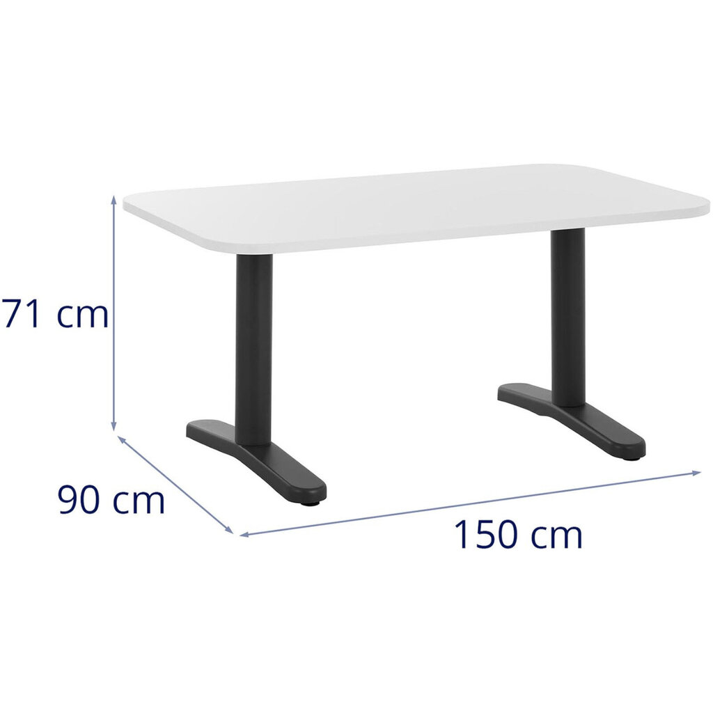 Konferenssipöytä metallirungolla, 150 x 90 cm hinta ja tiedot | Tietokonepöydät ja työpöydät | hobbyhall.fi